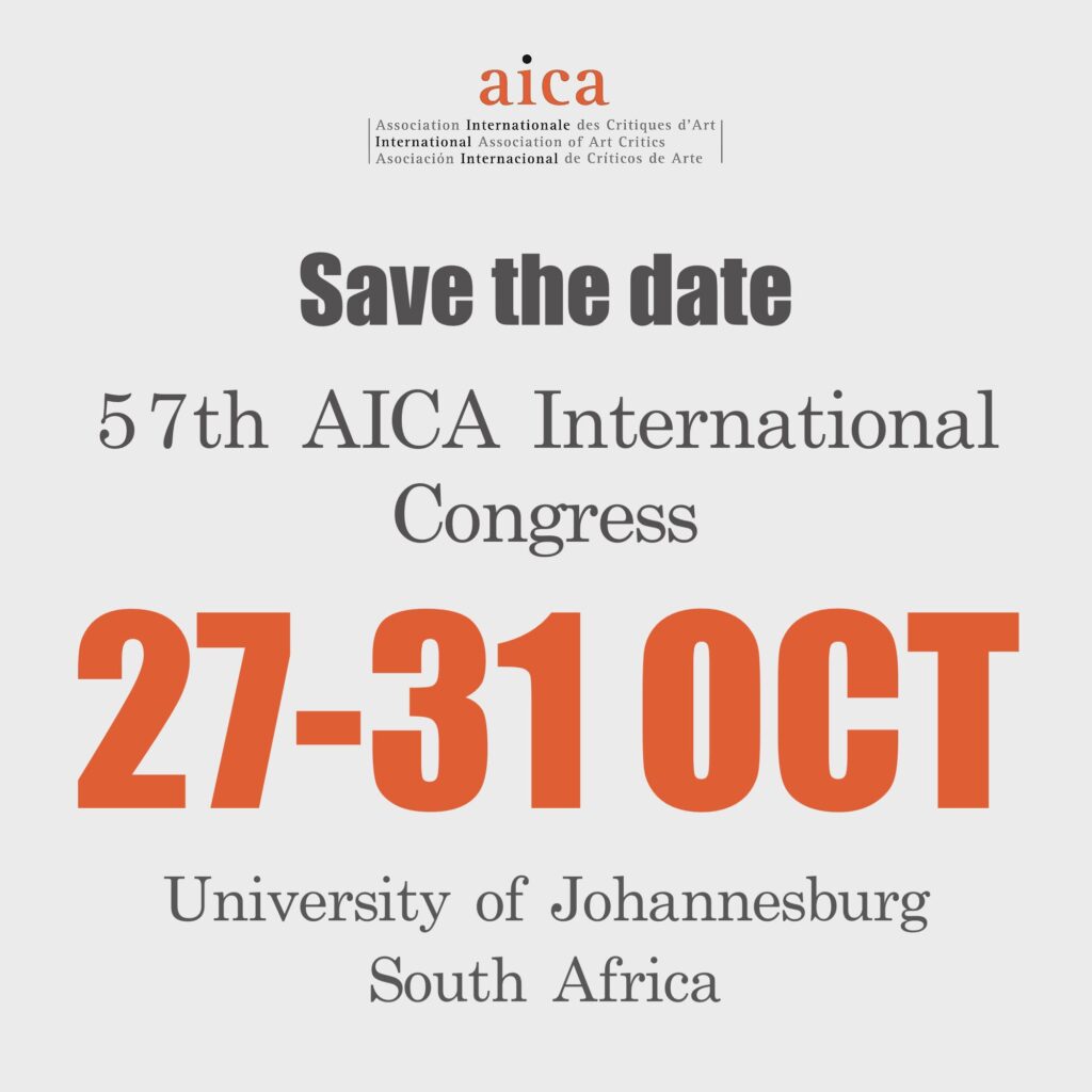 57th AICA International Congress

AICA Italia

Associazione Internazionale dei Critici d'Arte